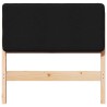 Tête de lit capitonnée Marron et Noir 75 cm Pin massif 626024626024