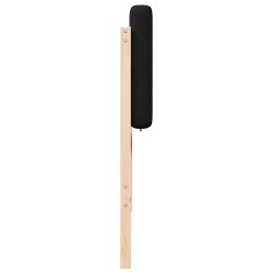 Tête de lit capitonnée Marron et Noir 75 cm Pin massif 626024626024