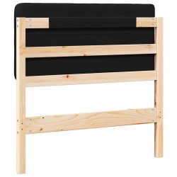 Tête de lit capitonnée Marron et Noir 75 cm Pin massif 626024626024