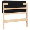 Tête de lit capitonnée Marron et Noir 75 cm Pin massif 626024626024
