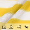 Voile d'ombre Jaune et blanc 3 x 4 m HDPE 626026626026
