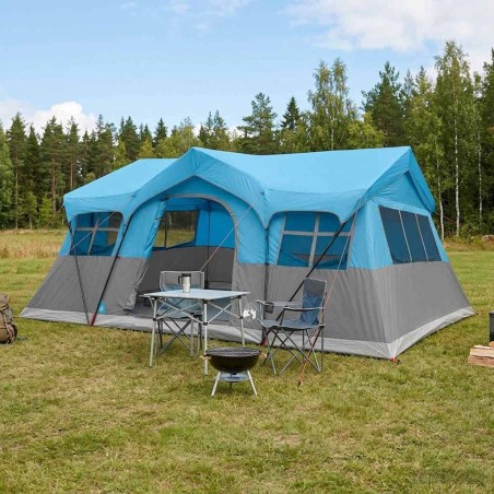 Tente familiale Bleu 487 x 340 x 216 cm Polyester et Acier 626027626027