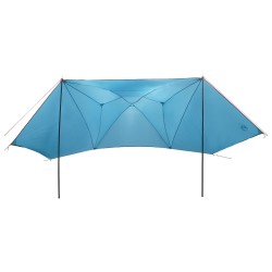 Tente de voiture avec toit Bleu 350 x 250 cm Polyester et Acier 626028626028