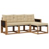 Ensemble de canapés d'extérieur 4 pcs Naturel et Beige 626029626029