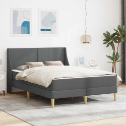 Cadre de lit avec matelas avec tête de lit Polyester 626030626030