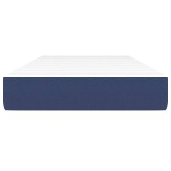 Matelas de lit à ressorts ensachés fermeté moyenne Bleu 90x190x20 cm Tissu 626034626034