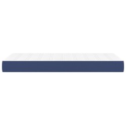 Matelas de lit à ressorts ensachés fermeté moyenne Bleu 90x190x20 cm Tissu 626034626034