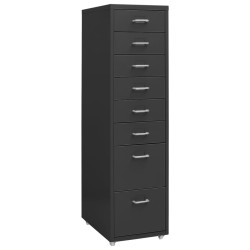 Classeur mobile Anthracite 28x41x109 cm Métal 626041626041