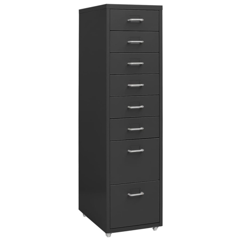 Classeur mobile Anthracite 28x41x109 cm Métal 626041626041