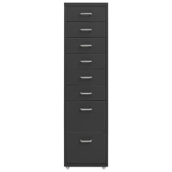 Classeur mobile Anthracite 28x41x109 cm Métal 626041626041