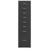 Classeur mobile Anthracite 28x41x109 cm Métal 626041626041