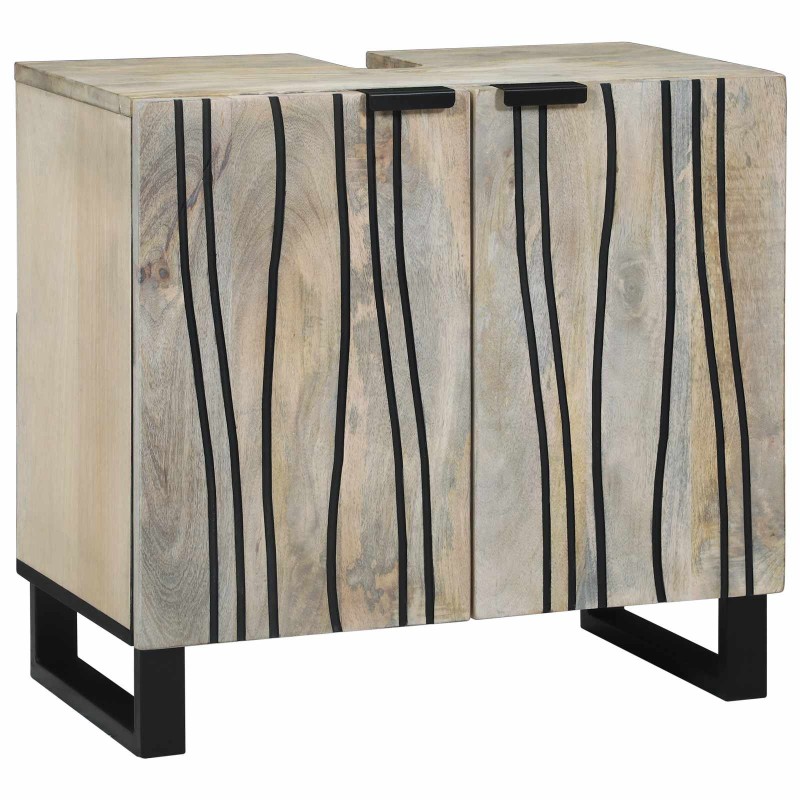 Meuble de Lavabo de Salle de Bain Blanc 62 x 33 x 58 cm 626044626044