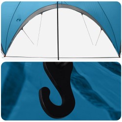 Tente de fête Bleu 400 x 400 x 320 cm Polyester et Acier 626046626046