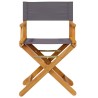 Chaises pliables de jardin lot de 6 gris foncé tissu 626047626047