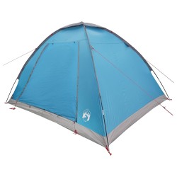 Tente de camping avec toit Bleu 4 personnes Polyester et Acier 626048626048