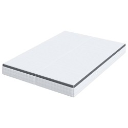 Matelas 2 pcs Blanc et Gris 80 x 200 cm Printemps Bonell 626051626051