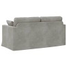 Canapé Gris clair 158 x 78 x 80 cm Velours 626055626055