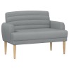 Canapé love seat avec capitonnage en boutons Gris clair Tissu 626056626056