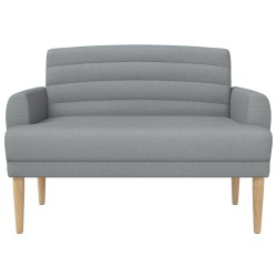 Canapé love seat avec capitonnage en boutons Gris clair Tissu 626056626056