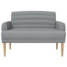 Canapé love seat avec capitonnage en boutons Gris clair Tissu 626056626056