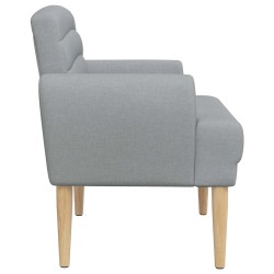 Canapé love seat avec capitonnage en boutons Gris clair Tissu 626056626056