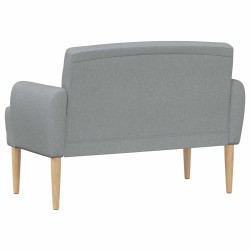 Canapé love seat avec capitonnage en boutons Gris clair Tissu 626056626056