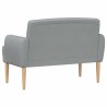 Canapé love seat avec capitonnage en boutons Gris clair Tissu 626056626056