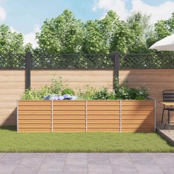 Jardinière surélevée Marron Clair 320 x 80 x 77 cm 626066626066