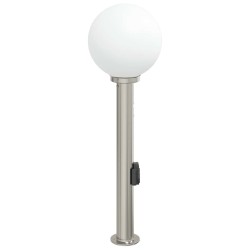 Borne lumineuse avec détecteur et prise 80 cm acier inoxydable IP44 626068626068