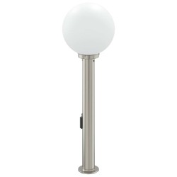 Borne lumineuse avec détecteur et prise 80 cm acier inoxydable IP44 626068626068
