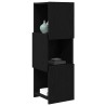 Meuble d'angle Chêne noir 30,5x30x95cm Bois d'ingénierie 626076626076