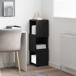 Meuble d'angle Chêne noir 30,5x30x95cm Bois d'ingénierie 626076626076