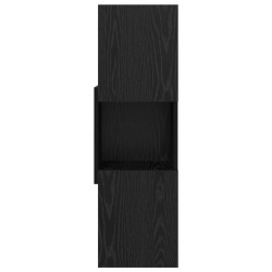 Meuble d'angle Chêne noir 30,5x30x95cm Bois d'ingénierie 626076626076