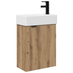 Meuble de salle de bain avec robinet Chêne artisanal 626077626077