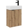 Meuble de salle de bain avec robinet Chêne artisanal 626077626077