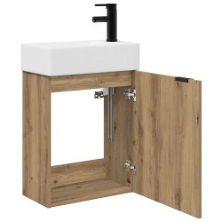 Meuble de salle de bain avec robinet Chêne artisanal 626077626077