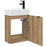 Meuble de salle de bain avec robinet Chêne artisanal 626077626077