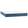 Matelas de lit à ressorts ensachés fermeté moyenne Bleu foncé 140x190x20 cm 626085626085