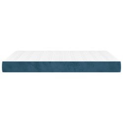 Matelas de lit à ressorts ensachés fermeté moyenne Bleu foncé 140x190x20 cm 626085626085