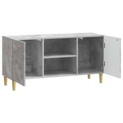 Meuble TV 102 x 34,5 x 50 cm Gris béton Bois d'ingénierie 626092626092