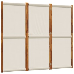 Cloison de séparation 3 panneaux gris clair 210x180 cm 626095626095