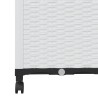 Bac de jardin avec treillis et roues Blanc 40 x 40 x 146 cm PP 626100626100