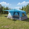 Tente familiale Bleu 500 x 400 x 230 cm Polyester et Acier 626116626116