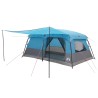 Tente familiale Bleu 500 x 400 x 230 cm Polyester et Acier 626116626116