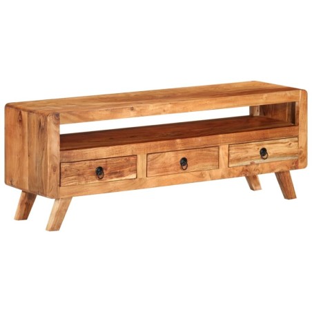Meuble TV 110x30x40 cm Bois d'acacia massif 626118626118