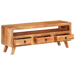 Meuble TV 110x30x40 cm Bois d'acacia massif 626118626118
