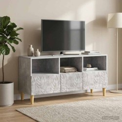 Meuble TV 102 x 34,5 x 50 cm Gris béton Bois d'ingénierie 626125626125