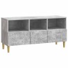 Meuble TV 102 x 34,5 x 50 cm Gris béton Bois d'ingénierie 626125626125
