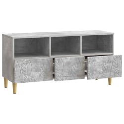 Meuble TV 102 x 34,5 x 50 cm Gris béton Bois d'ingénierie 626125626125