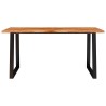 Table à manger 160x80x75 cm bois d'acacia solide à bord vif 626134626134